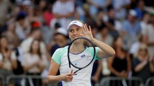 <p>Elise Mertens freute sich über das Erreichen des Achtelfinales.</p>