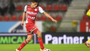 <p>Neuzugang Jelle Vossen traf zweimal für Zukte gegen Waasland.</p>