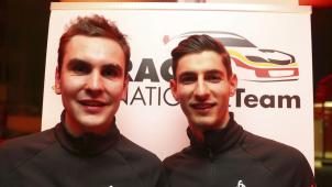 <p>Renaud Hermann (l.) und Tom Rensonnet bilden das Rallye Duo des RACB National Team.</p>