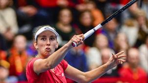 <p>Elise Mertens setzte sich in zwei Sätzen durch.</p>