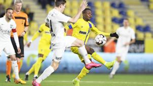 <p>Samuel Asamoah (r.) war mit drei Toren der überragende Spieler.</p>