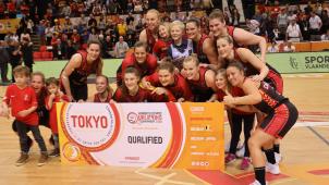 <p>Geschafft: Die belgischen Basketballdamen fahren im Sommer zu Olympia.</p>