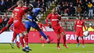 <p>Paul Onuachu erzielte das erste Tor des Abends.</p>