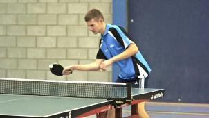 <p>Noah Jost (D0/TTC Eupen) steuerte dem 11:5-Derbysieg in der P4 gegen Recht-St.Vith B vier Punkte bei.</p>