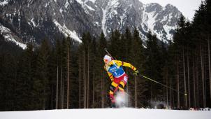 <p>Thierry Langer trug am Mittwoch die Startnummer 1.</p>