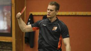 <p>Sebastian Theiss (D0/TTC Elsenborn) überraschte mit seinen vier Siegen zum zweiten Mal den Tabellenführer Géromont.</p>