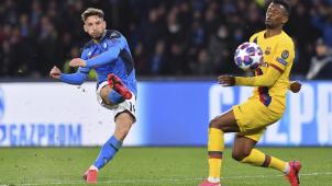 <p>Mit diesem Schuss von der Strafraumgrenze brachte Dries Mertens Neapel mit 1:0 in Führung.</p>