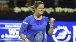 <p>Kim Clijsters während ihres Comebacks in Dubai.</p>