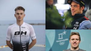 <p>Kann der Mountainbiker Arne Janssens (links) den beiden Thierrys (Neuville/oben, Langer/unten) die Auszeichnung als Sportler des Jahres 2019 streitig machen?</p>