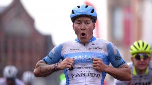 <p>Hugo Hofstetter freute sich riesig über seinen Sieg.</p>