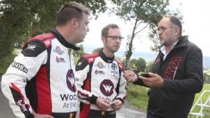<p>Marco und Kevin Hommes mit BMA-Teamchef Bernard Munster (v.l.).</p>