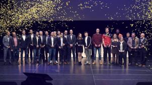 <p>Mit dem Foto aller Sieger endete am Freitagabend die Sportgala der Deutschsprachigen Gemeinschaft im St.Vither Triangel.</p>