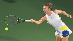 <p>Simona Halep in Aktion</p>