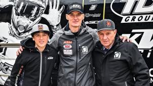 <p>Die belgische Everts-Dynastie (v.l.): Liam, Stefan und Harry.</p>