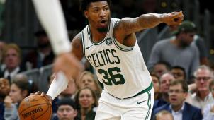 <p>Marcus Smart von den Boston Celtics ist eines der prominenten NBA-Coronaopfer.</p>