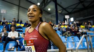 <p>Nafi Thiam räumte zum dritten Mal die Auszeichnung als Europas Athletin des Monats ab.</p>