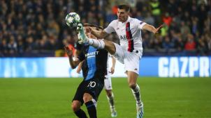 <p>Thomas Meunier (hier im Champions-League Gruppenspiel gegen Club Brügges Kapitän Hans Vanaken) fühlt sich wohl in Paris.</p>
