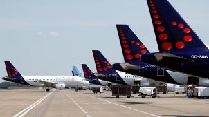 <p>Die Flugzeuge von Brussels Airlines bleiben vorerst am Boden.</p>