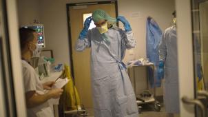<p>Der Druck auf die belgischen Krankenhäuser und Intensivstationen bleibt hoch (Bild: CHC in Lüttich).</p>