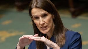 <p>Premierministerin Sophie Wilmès.</p>
