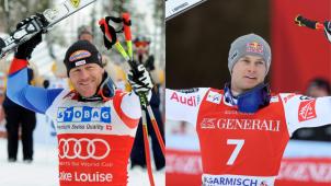 <p>Haben sich im Kampf gegen das Virus stark gemacht: Didier Cuche (links) und Alexis Pinturault (rechts).</p>