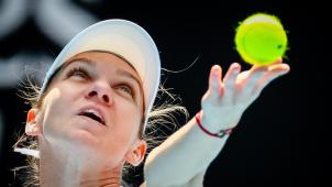 <p>Simona Halep in Aktion</p>