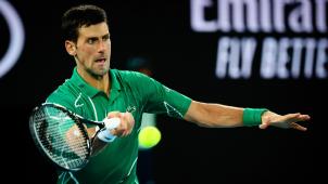 <p>Novak Djokovic in Aktion</p>