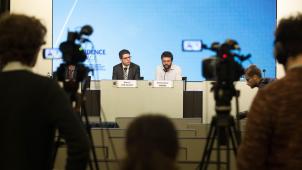 <p>Sie zählen derzeit zu den gefragtesten Männer im Land: Steven Van Gucht (links) und Emmanuel André (rechts).</p>