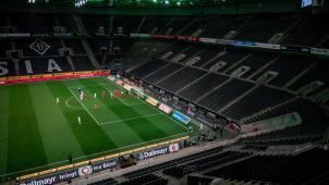 <p>Das Spiel zwischen Borussia Mönchengladbach und dem 1. FC Köln fand wegen des Coronavirus Anfang März ohne Zuschauer als Geisterspiel statt.</p>