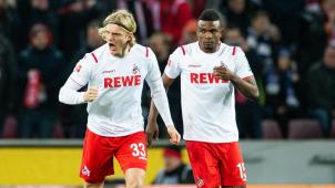 <p>Köln-Verteidiger Sebastiaan Bornauw (l.) wird seit Donnerstag getestet.</p>