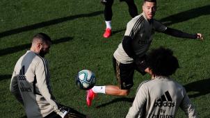 <p>Eden Hazard, hier ein Archivfoto von Februar, trainiert wieder.</p>