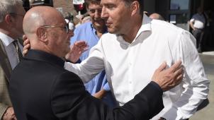 <p>Luciano D’Onofrio und Marc Wilmots (rechts) kennen sich sehr gut.</p>