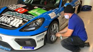 <p>Maskenpflicht an der Rennstrecke.</p>