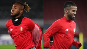 <p>Haben sich nicht an die Regeln gehalten: Samuel Bastien (links) und Mehdi Carcela (rechts).</p>