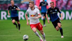 <p>Timo Werner in Aktion</p>