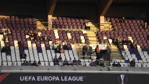 <p>Im Herbst könnten die Tribünen der belgischen Stadien ähnlich dünn besiedelt sein.</p>