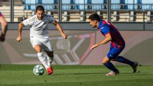 <p>Eden Hazard stand zum ersten Mal seit seiner Operation im März auf dem Platz.</p>