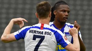 <p>Dedryck Boyata (r.) sah am Wochenende die Rote Karte.</p>
