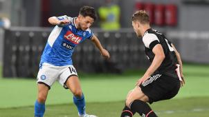 <p>Dries Mertens (links) wurde vor dem Elfmeterschießen ausgewechselt.</p>