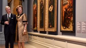 <p>Das Königspaar besuchte die Ausstellung „Van Eyck. Eine optische Revolution“ im Januar. Sie kann aber nicht verlängert werden.</p>