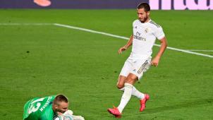 <p>Gegen Valencia stand Eden Hazard (rechts) noch auf dem Feld.</p>