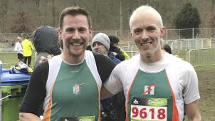 <p>Jérôme Hilger-Schütz (rechts) und Stephan Schwall (beide AC Eifel) für den Sommer etwas Neues ausgedacht</p>