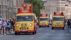 <p>Die Werbekarawane der diesjährigen Tour soll kürzer ausfallen.</p>