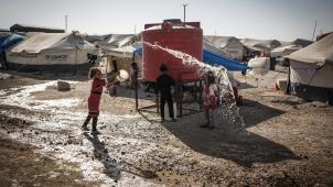 <p>Das Flüchtlingslager Ain Issa im Norden Syriens.</p>