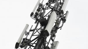 <p>Ein 5G-Sendemast von Proximus</p>