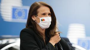 <p>Sophie Wilmès ist zufrieden mit der Einigung in Brüssel.</p>