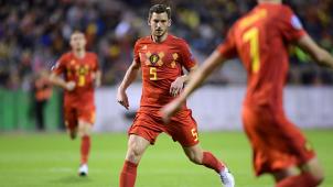 <p>Jan Vertonghen im Dress der Roten Teufel in Aktion</p>