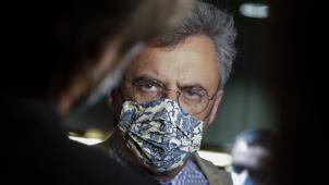 <p>CD&amp;V-Chef Joachim Coens steht unter dem Druck der Zerrissenheit seiner Partei.</p>