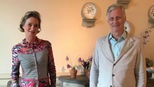 <p>Haben sich erstmals getroffen: König Philippe und Prinzessin Delphine.</p>
