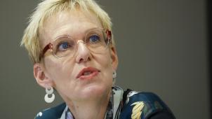 <p>Rentenministerin Karine Lalieux</p>